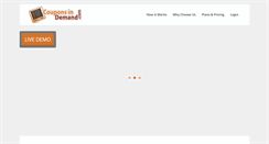 Desktop Screenshot of couponsindemand.com