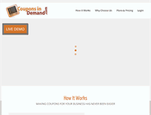 Tablet Screenshot of couponsindemand.com